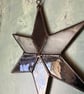 Black and white stained glass humbug Christmas star - Image 2