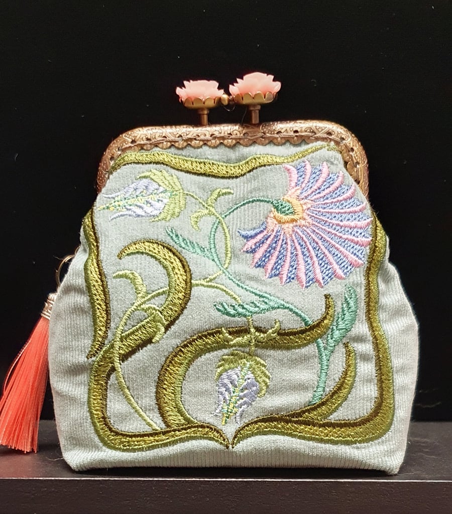 Art Nouveau floral square  7. Purse