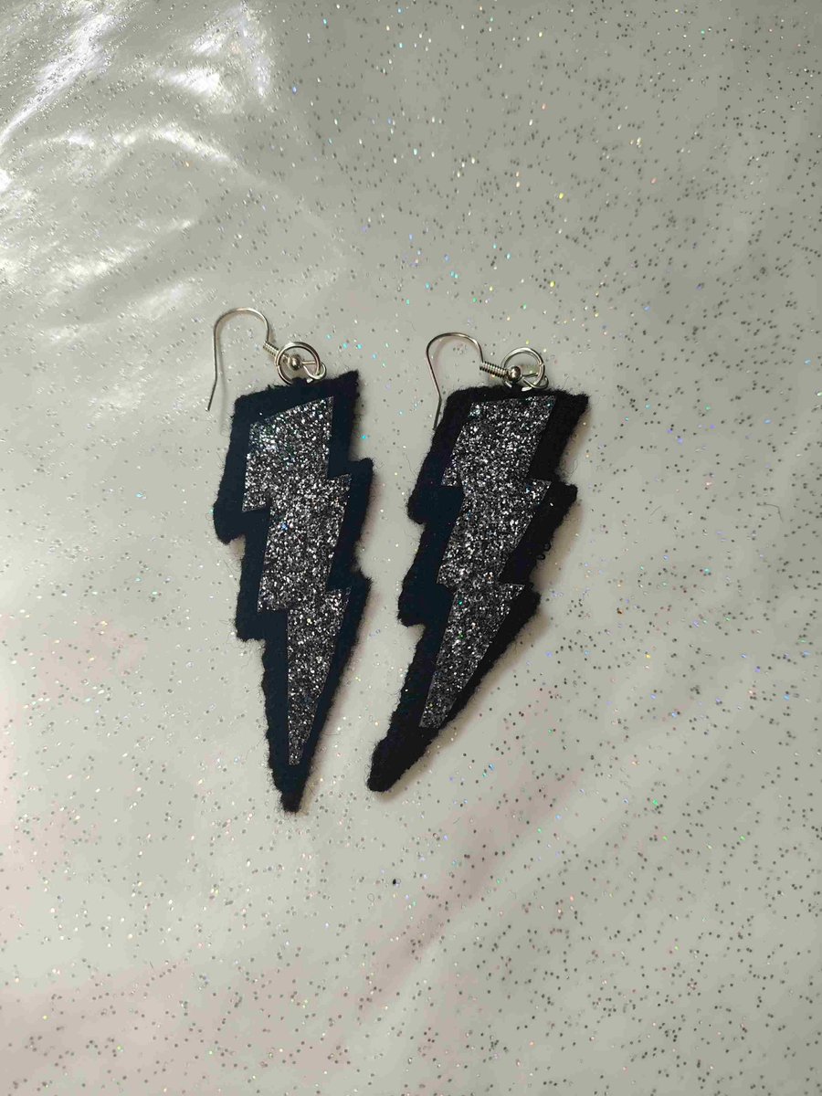 Lightening bolt earrings