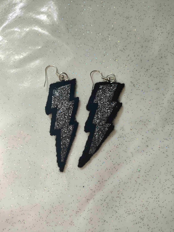 Lightening bolt earrings