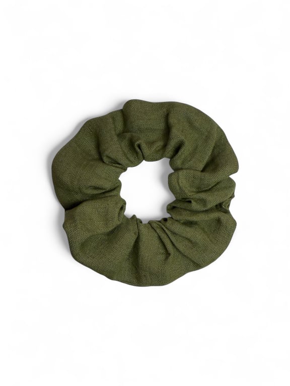 Sage Linen Scrunchie - Large