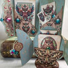 Gift Set - Bejewelled Owl Folio, Card & Necklace - 2025.54   - PB6