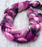 Merino Hand Dyed Spinning Fibre Dark Fairy 100g - Image 3