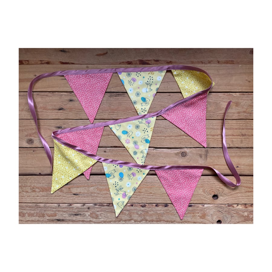 Easter bunting - small and reversible 