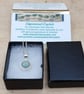 Tiny blue Aquamarine Pendant. March birthstone - Image 5
