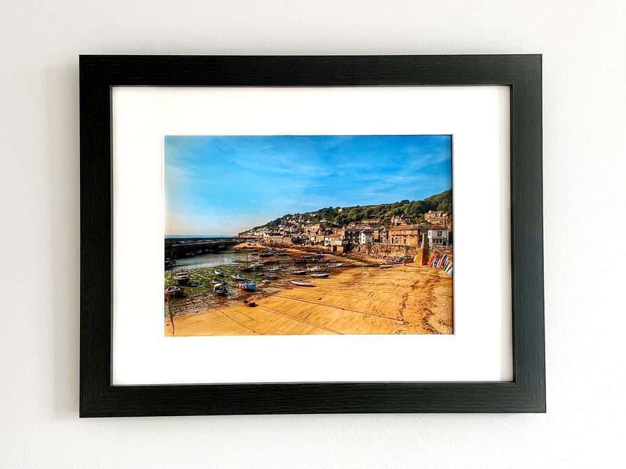 Framed Photo of Mousehole Harbour, Cornwall Print