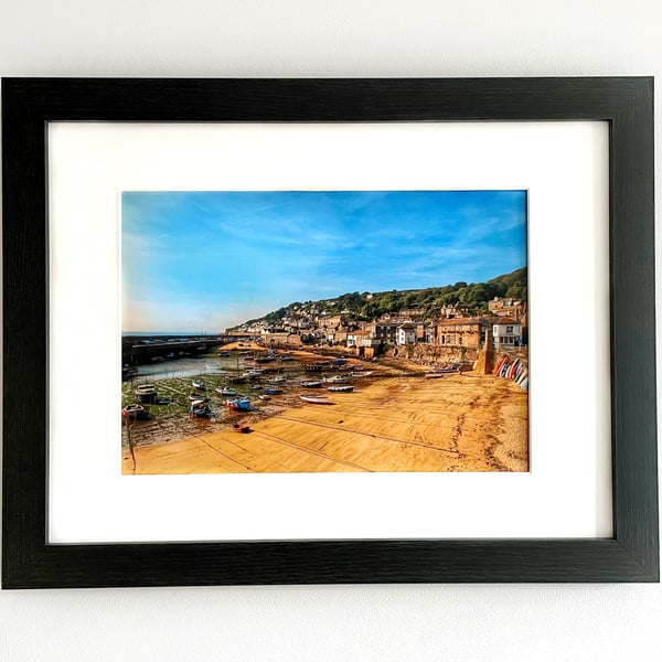Framed Photo of Mousehole Harbour, Cornwall Print