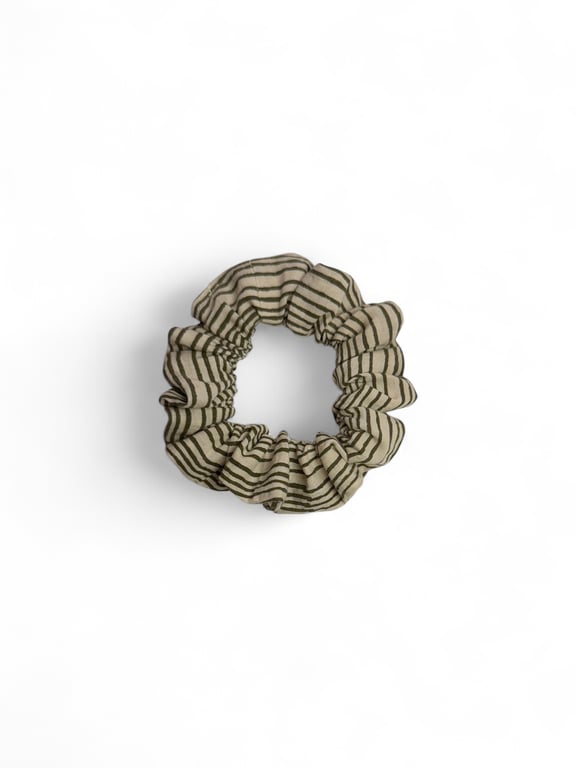 Organic Cotton Striped Scrunchie - Regular