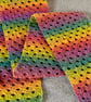 Crocheted Shell Scarf – Rainbow Colours - Image 4