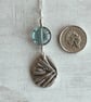 Botanical silver pendant with yew leaf design. - Image 10