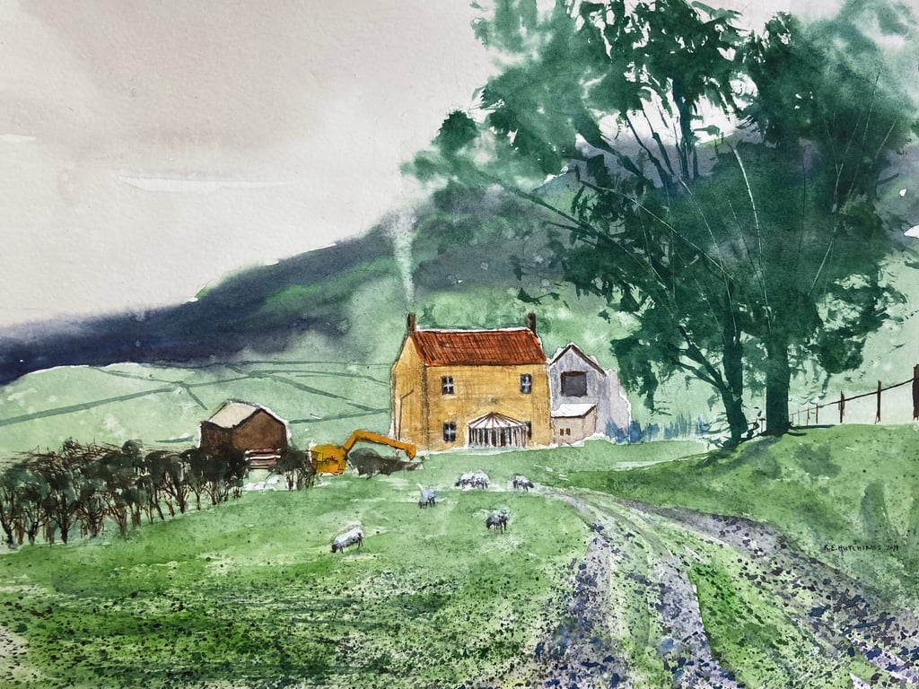 Aldis farm (Pure Original Watercolour)