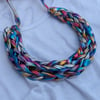 Metallic Yarn Necklace 