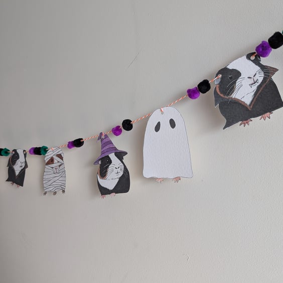 Guinea Pig Halloween Bunting Decorations