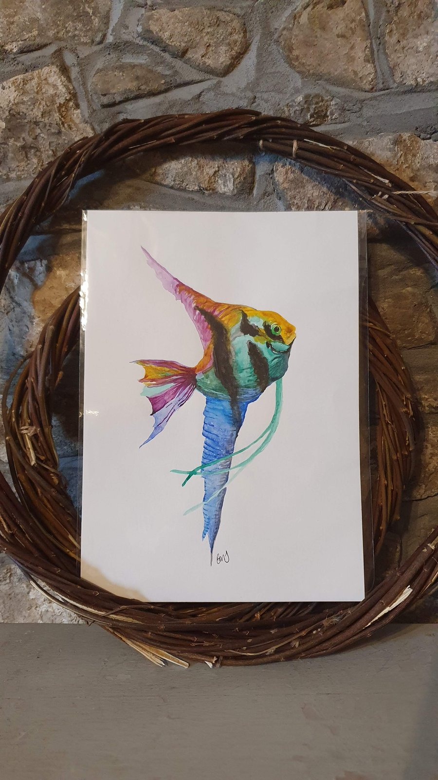 Tropical Fish watercolour