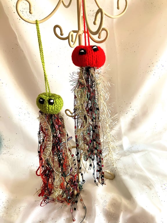 2 very sparkly jellyfish  