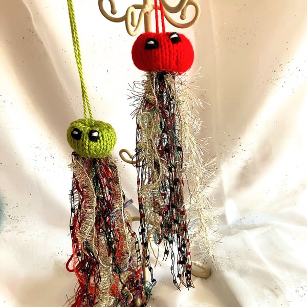 2 very sparkly jellyfish  