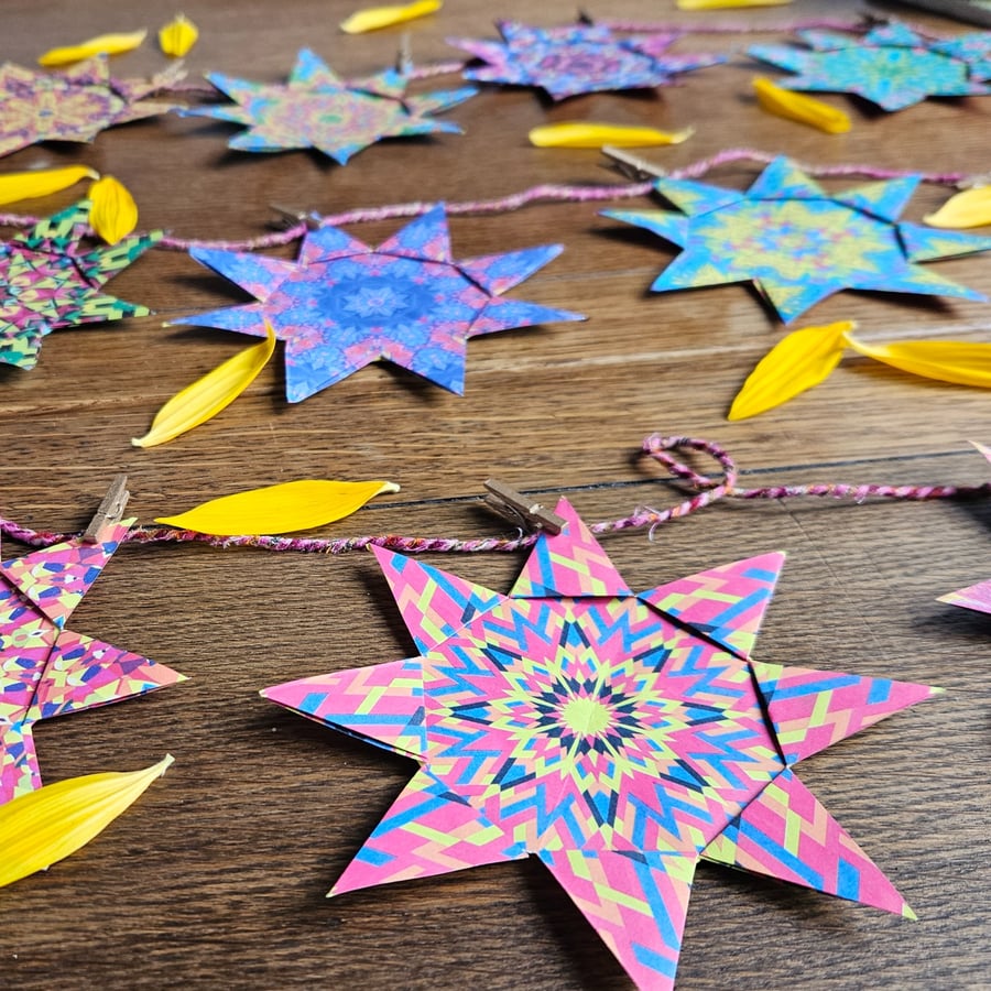 Colourful Star Garland