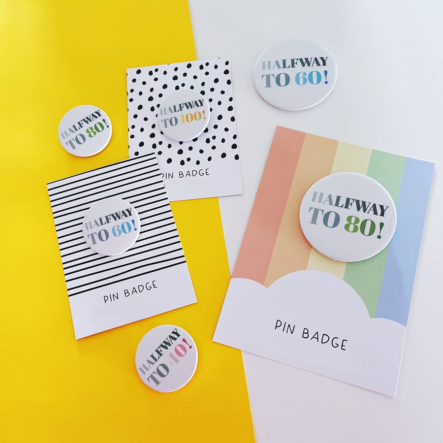 Halfway Birthday Badge