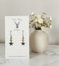Charm Earrings - Silver Star