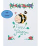 Bee Happy cute Cross stitch Instant digital Download PDF Pattern chart