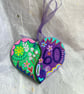  60th hand painted birthday heart