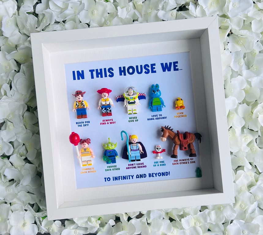 Toy Story “In This House We” Personalised Minifigures Gift Frame (11)