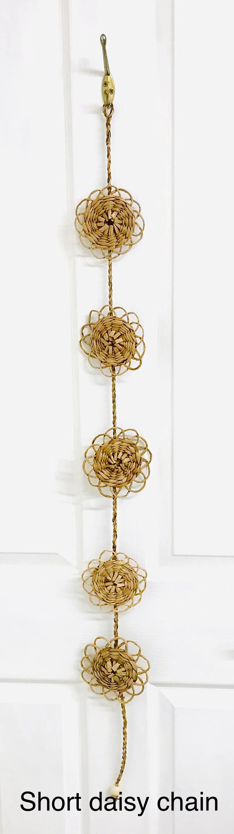 Hanging Decoration - Rush Daisy Garland  - Made In Cornwall - 679