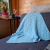Diamond Baby Blanket - light blue