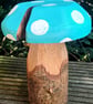 Bee on Blue Toadstool - Image 5