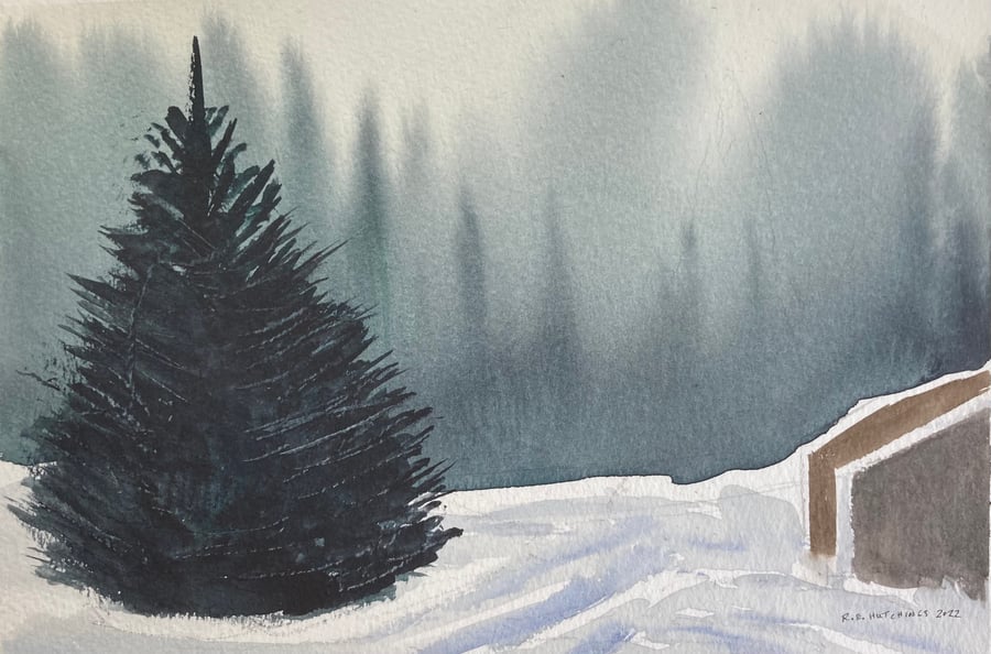 Winter in Canada (Pure Original Watercolour)