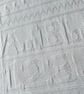 ABC baby blanket in white cotton mix yarn  - Image 4
