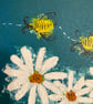 Painting: 'She made a beeline for the daisies' - Image 3