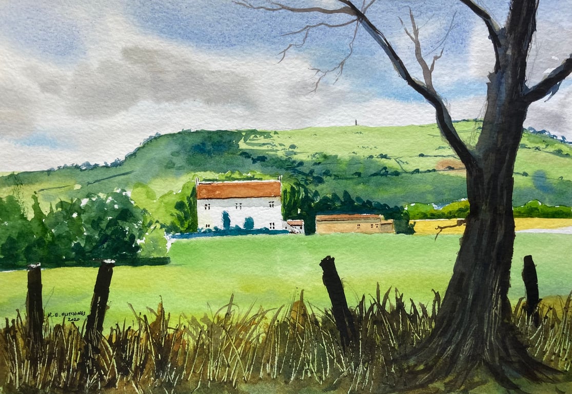 Easby fields - En plein air 2019 spring (Original Watercolour) 