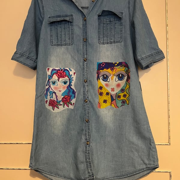 Up-Cycled Denim Dress