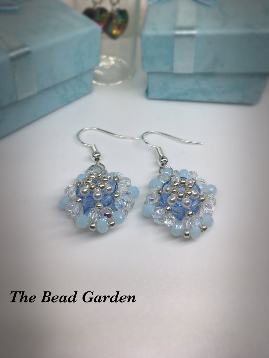 Pastel blue earrings 