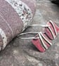 Copper and Silver Shoreline  Earrings