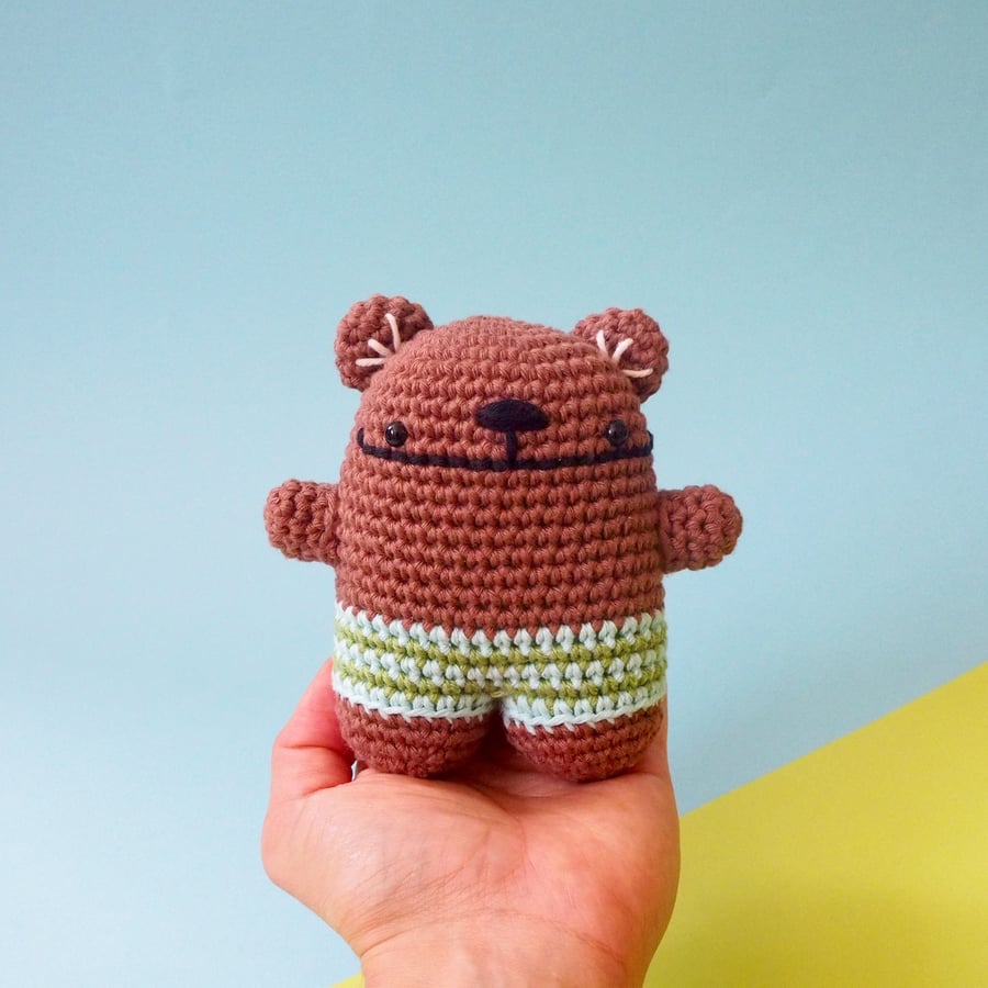 Handmade Teddy Bear toy, crochet animal, amigurumi