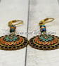 Gold Stainless Steel Crystal Earrings – Handmade Boho Statement Jewellery. - Image 6
