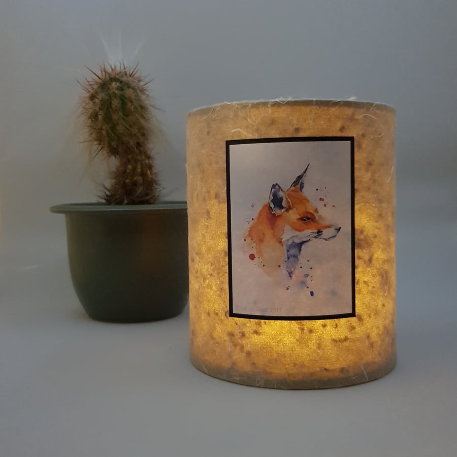 Fox - Annie Hall Wildlife Print (beige lantern)