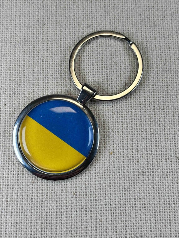 Ukraine Flag Keyring