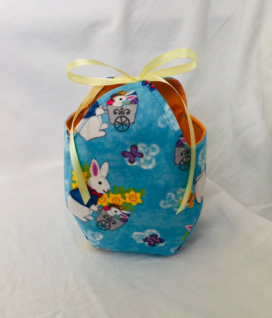 Easter Fabric Gift Box, Easter Egg Gift Basket, Exclusive Easter Egg Basket.