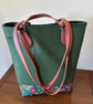 Canvas Bucket bag Floral Shoulder bag.