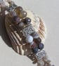 Botswana Agate Gemstone Beaded Chakra Bracelet "Caitlin" - Image 4