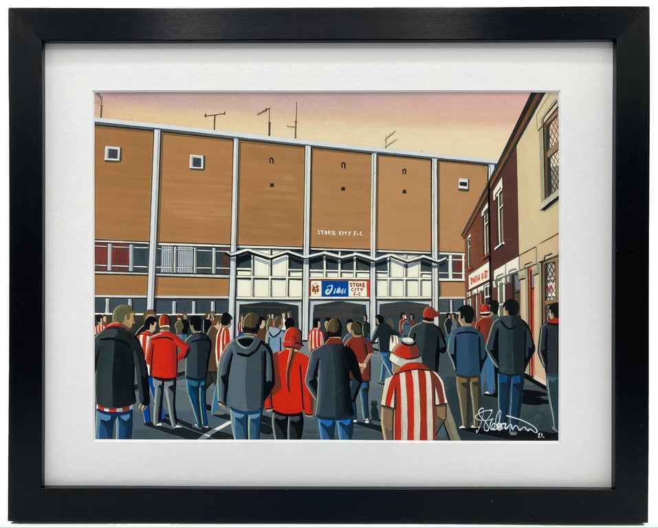 Stoke, Framed & Unframed Fine Art Print City Football FC, Victoria Ground Gift