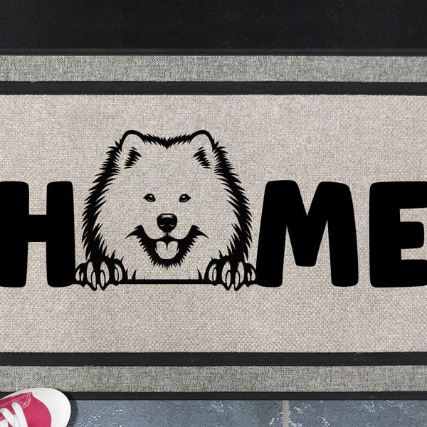 Samoyed Home Door Mat - All Weather Doormat - 45x70cm 
