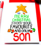 Christmas Card From Your Favourite Son Funny Christmas Card for Mum and Dad - Image 8