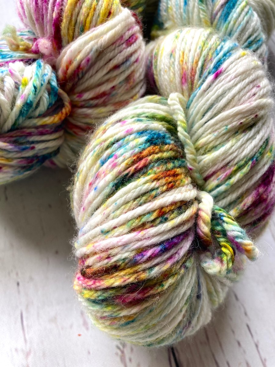 Hand dyed sock yarn DK Merino Nylon 100g Sprinkles