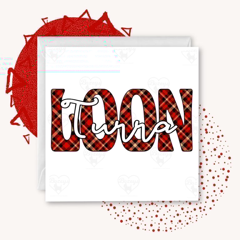 Turra Loon - Turriff - Tartan Doric Greetings Card