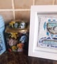 A Wire Blue & White Cup of Tea. Handmade Artwork. Perfect for Tea Lovers!!! - Image 4