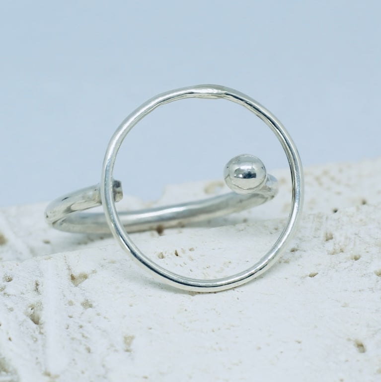Silver Orbit Ring